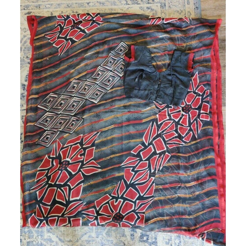 Beautiful Sari With Matching Blouse
